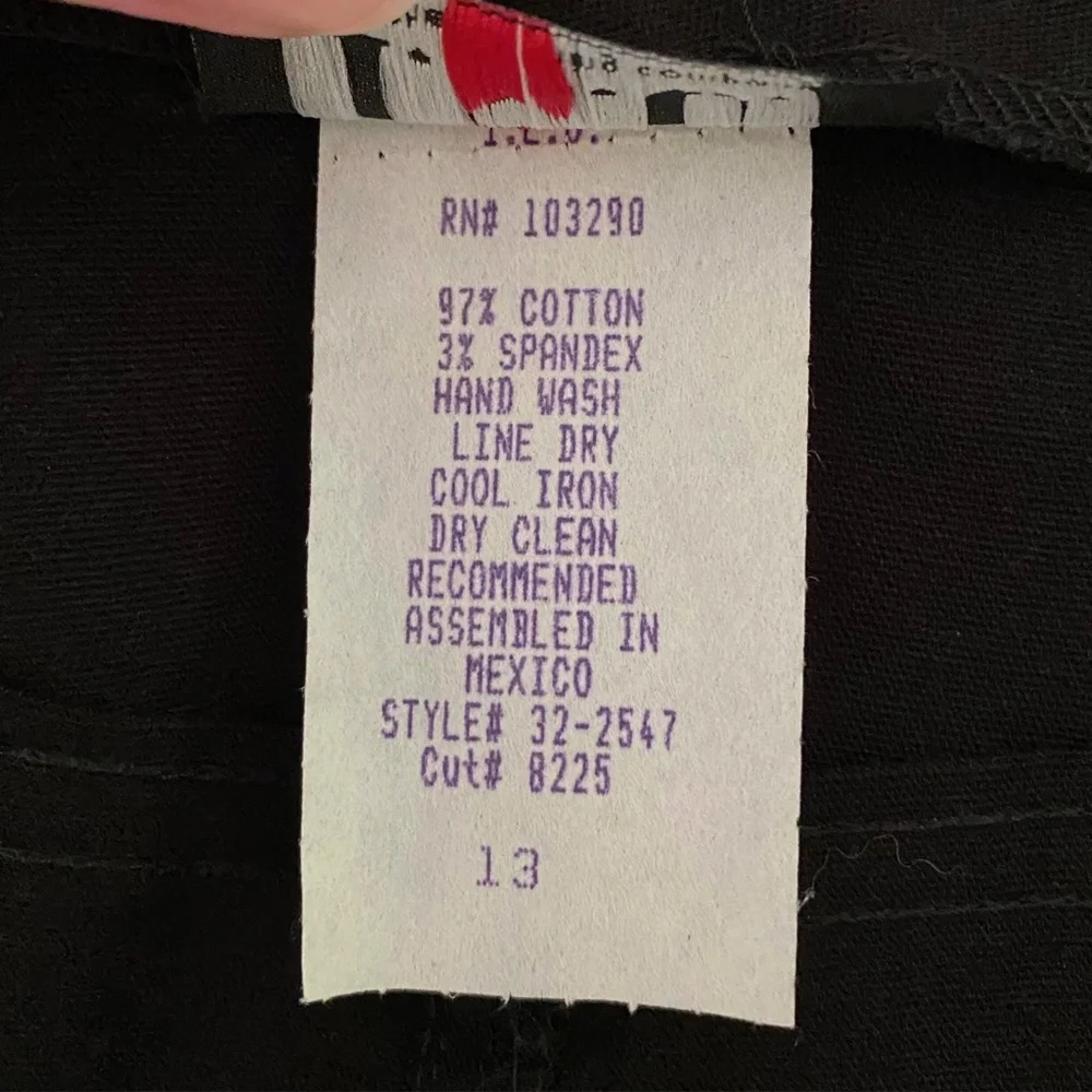 Vintage Deadstock 90s Y2K ILU Black Skirt 13